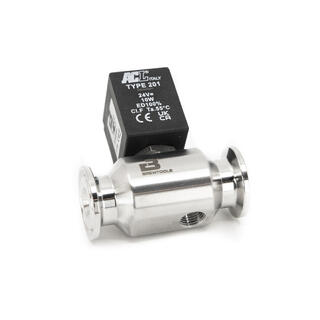 Solenoid valve, TC34mm+M12, NC, DC24V 0-3 bar, 4.5mm orifice