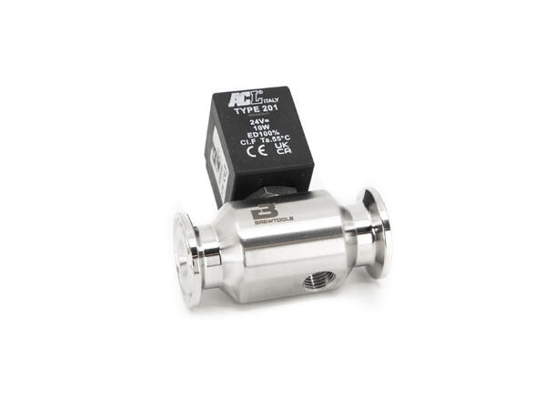 Solenoid valve, TC34mm+M12, NC, DC24V 0-3 bar, 4.5mm orifice 