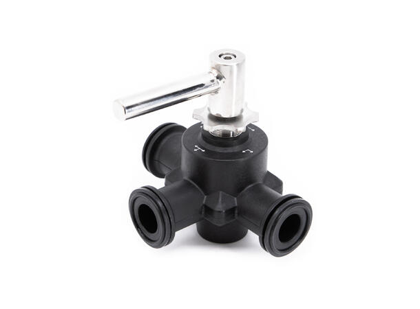 CleanCore™ 3-way valve, TC34mm, POK DN15, V-core, 1 bar 