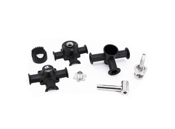 CleanCore™ 3-way valve, TC34mm, POK DN15, V-core, 1 bar 