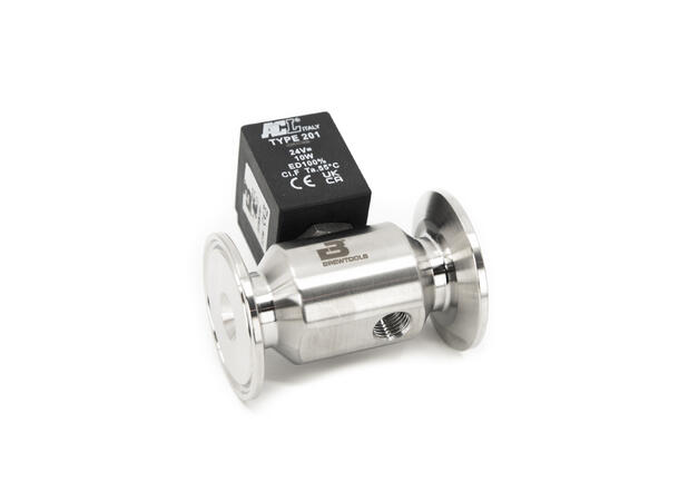 Solenoid valve, TC1.5"+M12, NC, DC24V Ø4 0-3 bar, 4.5mm orifice 