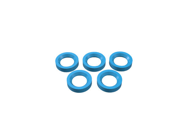 Gasket for sparge adapter/hat - 17mm Blue silicone, B40/B80/B150 