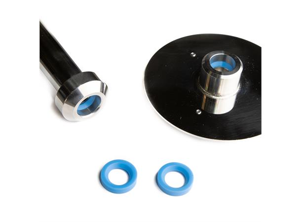 Gasket for sparge pipe/mash hat, 5 pack Blue silicone 