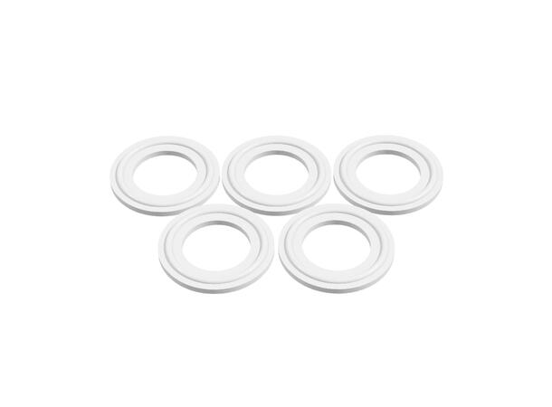 TC Gasket, 34mm, DN20, 5-pack White silicone 