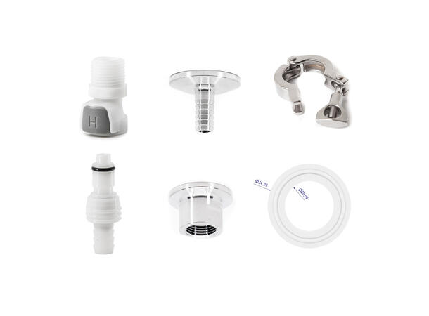 Cooling connector kit, quick connectors For B25/B50/B100/B180 