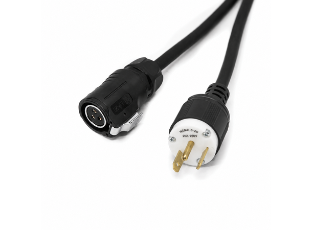 Power cable, 2m, NEMA 6-20P (US) LP20 3-pin female, 3x1.5mm2 