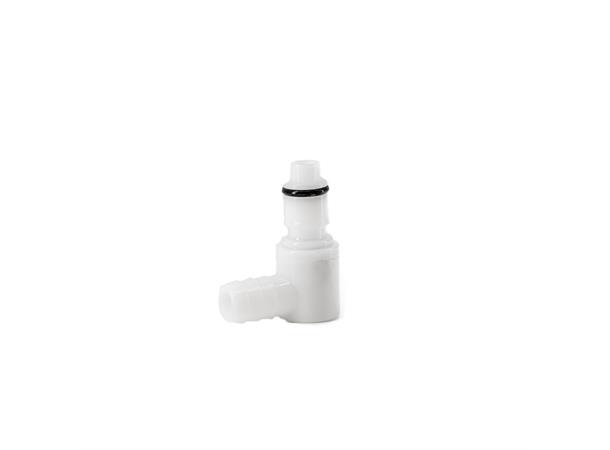 Quick connector, M elbow to 10mm barb Leak free connectors 