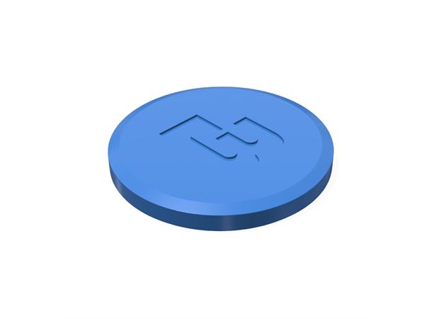 TC Cap, 3" Blue Silicone 