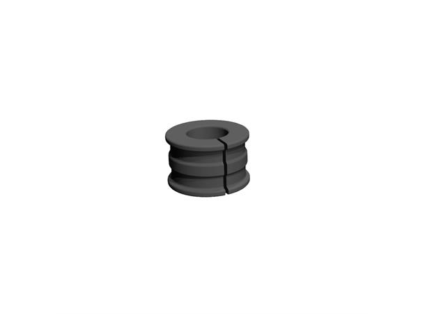 Silicone part 19mm, pipe holder Black 