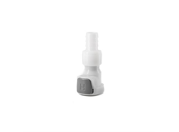 Quick connector, F to 10mm barb (3/8") Leak free connectors 