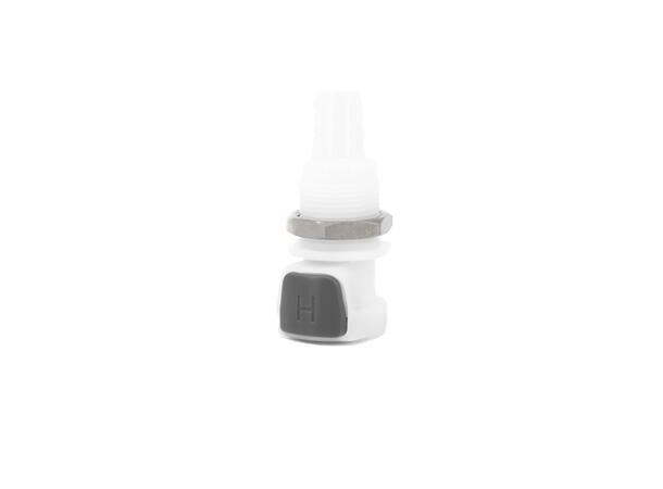 Quick connector, F to 10mm barb (panel) Leak free connectors 