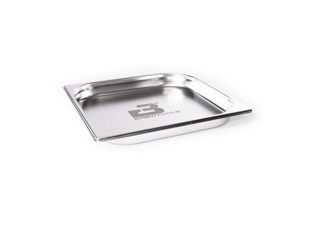 Steel tray 2/3, 40mm Brewtools, 355x325x40 