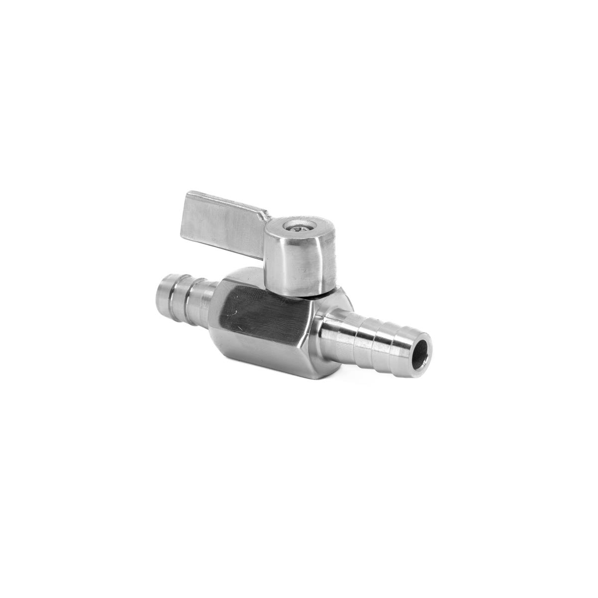 Tube valve, 12mm Valve for 12mm tubing Brewtools US