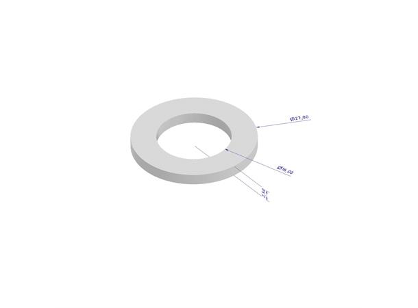 Gasket, 27x16x2.5mm, 2 pcs For Glykol chiller fittings 