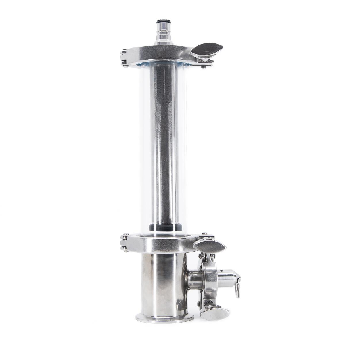Inline Filter Kit, 2" Ball Lock For postfermentation filtration etc