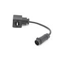 LP12, 2-pin, 100mm, adapter - DIN43650-A LP12 to DIN adapter (DIN43650 Form A)