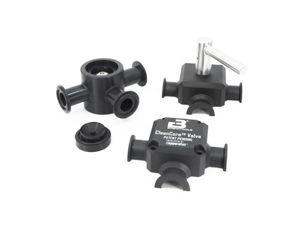 CleanCore™ 3-way valve, TC34mm, Nylon Discontinued model 